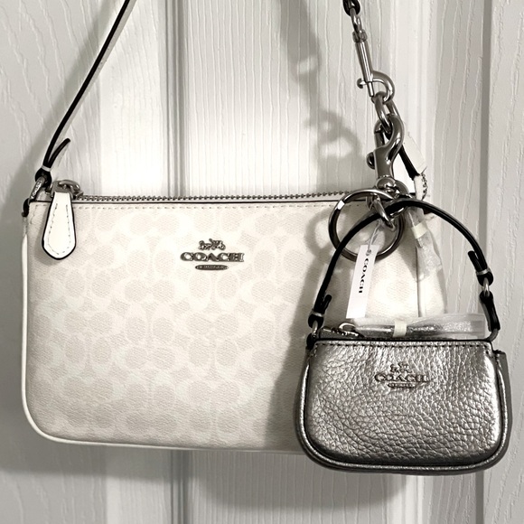 BNWOT COACH NOLITA 19 SHOULDER BAG WITH NOLITA BAG CHARM KEYCHAIN - Picture 1 of 3